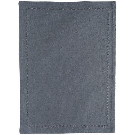 Lugar Americano 45x33cm Algodão Cinza Escuro